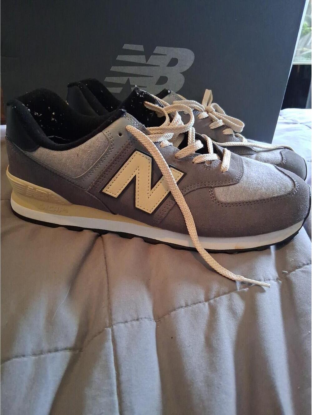 Size 12 - New Balance 574 Grey Beige
